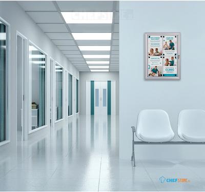 Syna Vergrendelbaar Notitiebord Indoor Zilver 8x A4 RAL7016 - SCS8XA4C7016JS