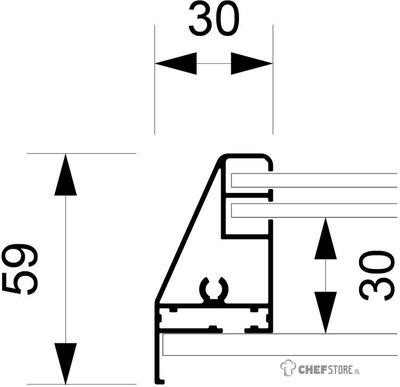 Syna Vergrendelbaar Notitiebord met Schuifdeuren 6x A4 - SCSL6XA4