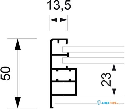 Syna Vergrendelbaar Notitiebord met Schuifdeuren Slim 21 X A4 Antraciet - SCSLG21XA4C7016JS
