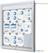 Syna Vergrendelbaar Notitiebord Outdoor Verlicht Logo met Gasveer 12x A4 - SCT12XA4PHLED 5