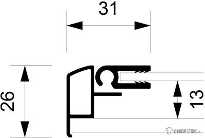 Syna Vergrendelbaar Notitiebord Indoor Economy 8x A4 - SCXS8XA4