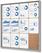 Syna Vergrendelbaar Prikbord Kurk Economy 12x A4 - SCXSC12XA4 5