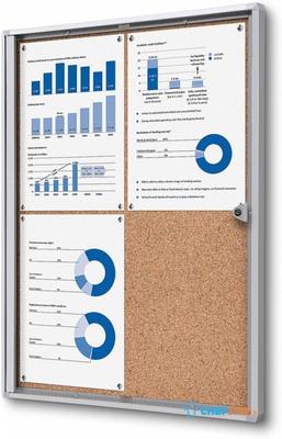 Syna Vergrendelbaar Prikbord Kurk Economy 4x A4 - SCXSC4XA4
