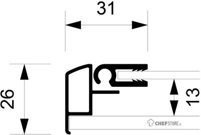 Syna Vergrendelbaar Prikbord Kurk Economy 6x A4 - SCXSC6XA4