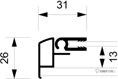 Syna Vergrendelbaar Prikbord Kurk Economy 9x A4 - SCXSC9XA4