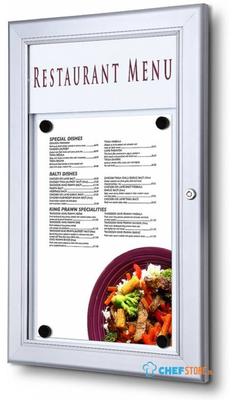 Syna Outdoor Menubord met Logo Paneel 1x A4 Staand - SCZ1XA4