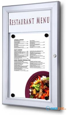 Syna Outdoor Menubord met Logo Paneel 1x A4 Staand - SCZ1XA4