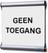 Syna Deurbordje 15,5 X 15,5 cm Set Geen Toegang Wit - SS155X155LPPI807