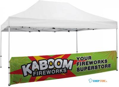 Syna Tent Alu Halve Wand Print 3 X 4,5 Meter Enkelzijdig - T4,5-GHW