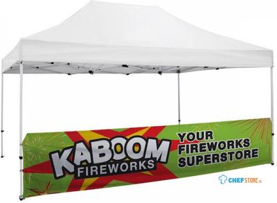 Syna Tent Alu Halve Wand Print 3 X 4,5 Meter Dubbelzijdig - T4,5-GHWDS