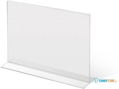 Syna T Standaard Menuhouder Acryl A4 Liggend - TA4PXS