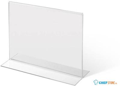 Syna T Standaard Menuhouder Acryl A6 Liggend - TA6PXS