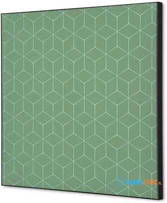 Syna Wanddecoratie Textiel SET 40 X 40 Hexagon Groen - TFR22W400-SET-I16