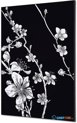 Syna Wanddecoratie Textiel SET A1 Japanse Bloesem Zwart - TFR22WA1-SET-I7