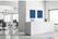 Syna Wanddecoratie Textiel SET A2 Hexagon Blauw-Bruin - TFR22WA2-SET-I14 5