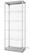 Syna Glazen Vitrinekast 80 X 40 X 200 cm - VR2-24-800