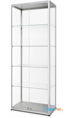 Syna Glazen Vitrinekast Dubbele Deur 80 X 40 X 200 cm - VR2-24-800F