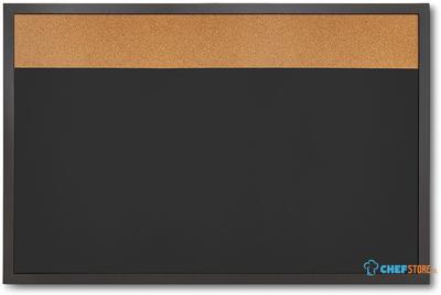 Syna Combibord - Zwart Krijtbord / Prikbord 60 X 90 cm - WBBC600X900BL