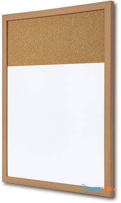 Syna Combibord - Whiteboard Hout / Prikbord 45 X 60 cm - WBC450X600LB