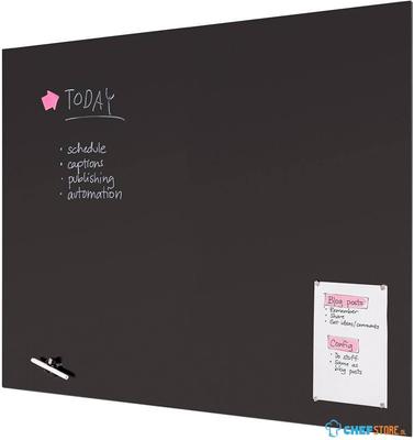 Scritto® Glasbord Zwart 90 X 120 cm - WBNGBBL90X120