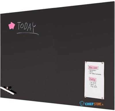 Scritto® Glasbord Zwart 90 X 60 cm - WBNGBBL90X60