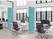 Syna Scheidingswand Textiel Deco 85-200 Dubbelzijdig Stippen Blauw ECO - ZBSLIM085-200-DSI1ECO 2