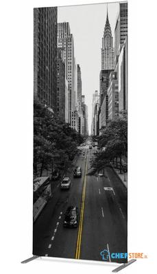Syna Scheidingswand Textiel Deco 85-200 Dubbelzijdig New York Manhattan ECO - ZBSLIM085-200-DSI21ECO