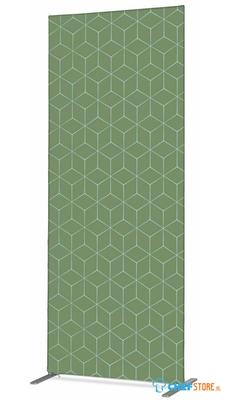 Syna Scheidingswand Textiel Deco 100-200 Dubbelzijdig Hexagon Groen ECO - ZBSLIM100-200-DSI16ECO