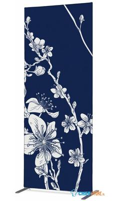Syna Scheidingswand Textiel Deco 100-200 Dubbelzijdig Abstracte Japanse Bloesem ECO - ZBSLIM100-200-DSI8ECO