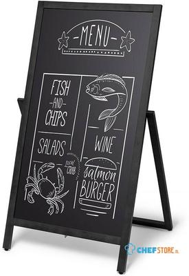 Syna Houten A-Board Flip 55x105 cm Zwart - ZPCHFBL55X105