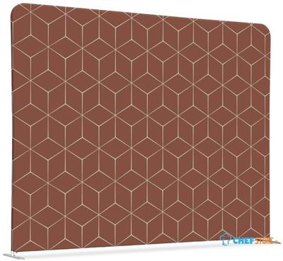 Syna Scheidingswand Textiel 150-150 Dubbelzijdig Hexagon Roest - ZWSE150-150SSK-DSI17 1