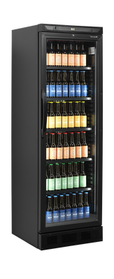 TEFCOLD Zwarte Displaykoeler met Opvallend Uiterlijk - CEV425 BLACK 1