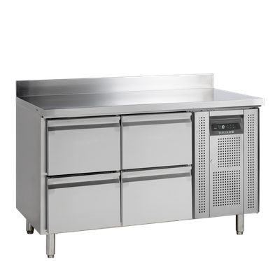 TEFCOLD Koelwerkbank in Roestrvij Staal met GN 1/1-Lades - CK7240 1