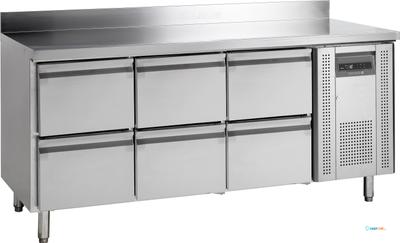 TEFCOLD Koelwerkbank in Roestrvij Staal met GN 1/1-Lades - CK7360