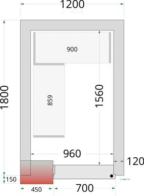 Vriescelpanelen met 120 mm Isolatie - CR 120X180X220