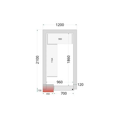 Vriescelpanelen met 120 mm Isolatie - CR 120X210X220 1