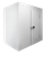 Koelcelpanelen met 80 mm Isolatie - zonder Vloer - CR 150X210X212 NF 2