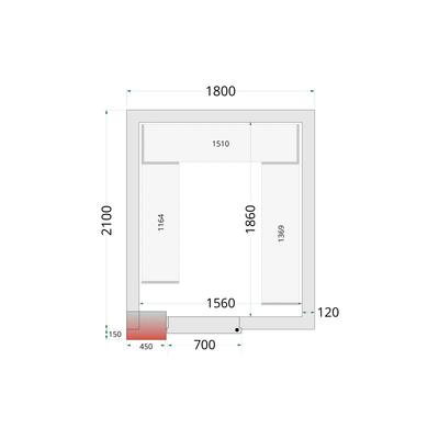 Vriescelpanelen met 120 mm Isolatie - CR 180X210X220 1