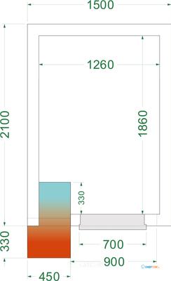 Vriesruimte (Compleet met Monoblock) - CRNF1521 1