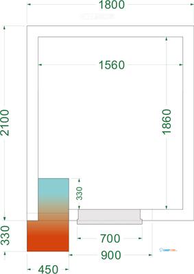 Vriesruimte (Compleet met Monoblock) - CRNF1821 1