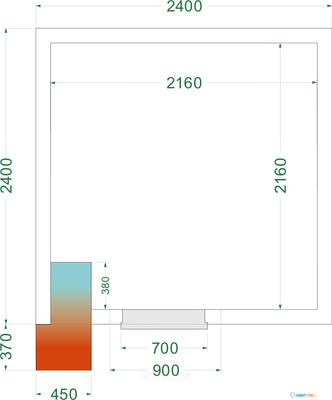 TEFCOLD Vriesruimte (Compleet met Monoblock) - CRNF2424 1