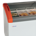 DIEPVRIESKOFFER met GEBOGEN GLAZEN GLIJDEKSELS - ELCOLD FOCUS 171 RED 2