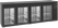 Doorgeefbarkast Voorzien van 4 Glazen Deuren Aan de Voorzijde. Achteraan Bevinden Zich Volle Deuren. - FGB249 DDG 1