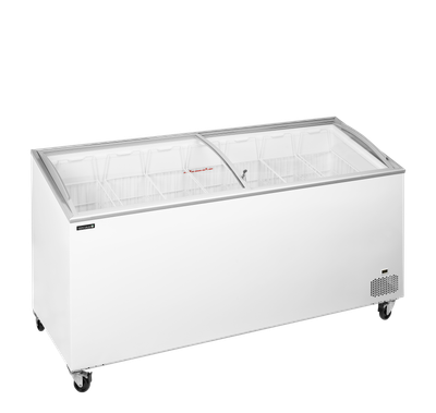 Diepvrieskist met Gebogen Glazen Schuifdeksels - IC551SCEB 1