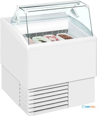 ISA SCHEPIJSVITRINE ISETTA 4 BAKKEN + RESERVE voor 4 BAKKEN 824 X 800 X 1176 - ISETTA 4ST