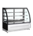 TEFCOLD Koelvitrinecounter met Gebogen Front en Bovenblad - LPD1500C/BLACK 1