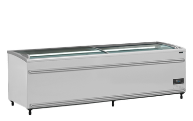 TEFCOLD Supermarktkoeler/-Vriezer met Gebogen Glas voor Volledige Zichtbaarheid - SFI250-CF VS 1