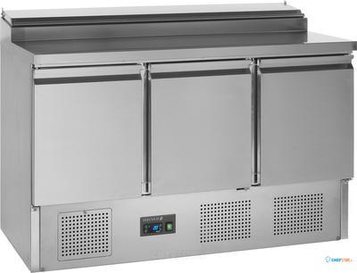 SALADETTE LINE 3 DEUREN - GN 1/1 - MET INGEBOUWDE SALADETTE - zonder Bakjes - SS1435