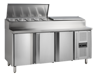 Roestvast Stalen Counter met Koelbak voor GN 1/3 Pannen - SS7300 1