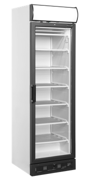 Displayvriezer met Kap en Verwarmde Glazen Deur - UFSC371GCP 1